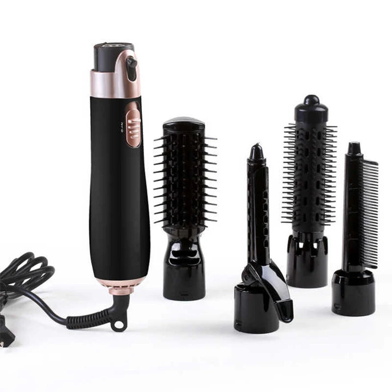 HairGlow Pro Brush – Secador e Modelador 4-in-1 Profissional