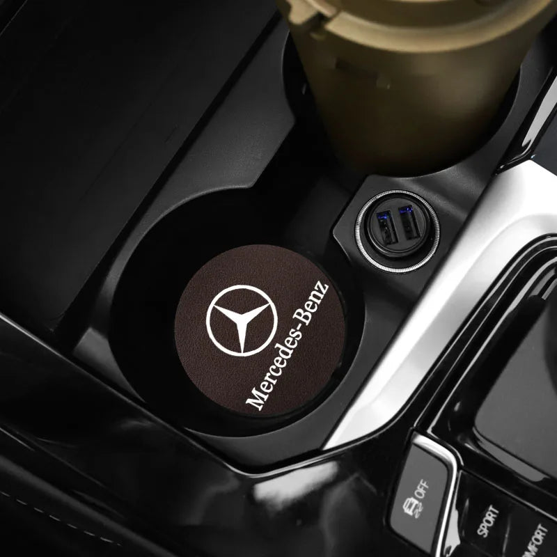 LuxRide™ Leather Coaster – Elegância e Proteção para Seu Mercedes-Benz
