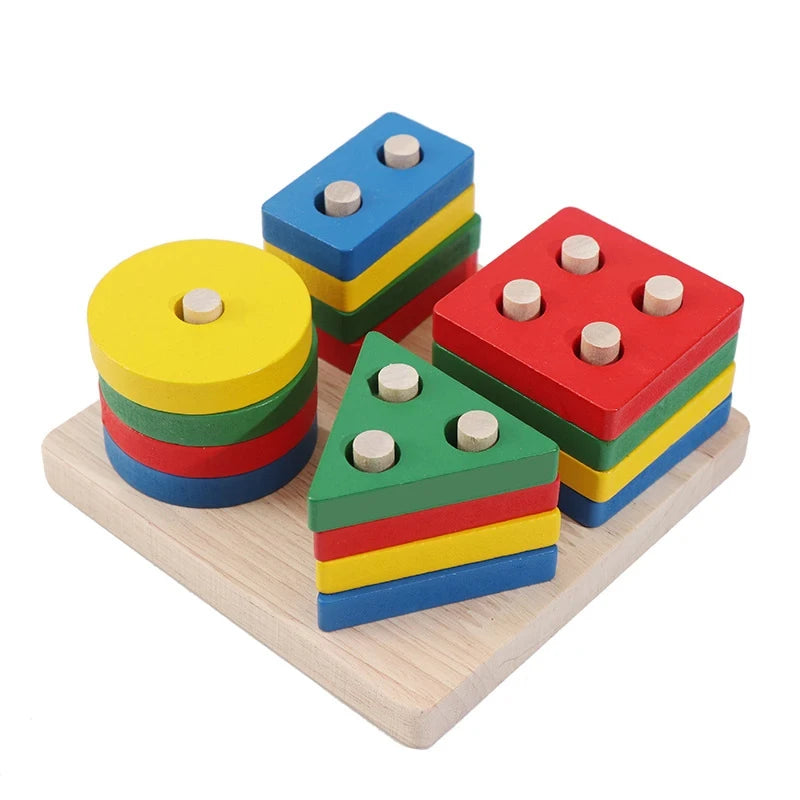 Blocos Montessori de Madeira – Aprendizado e Diversão