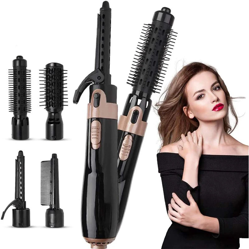 HairGlow Pro Brush – Secador e Modelador 4-in-1 Profissional