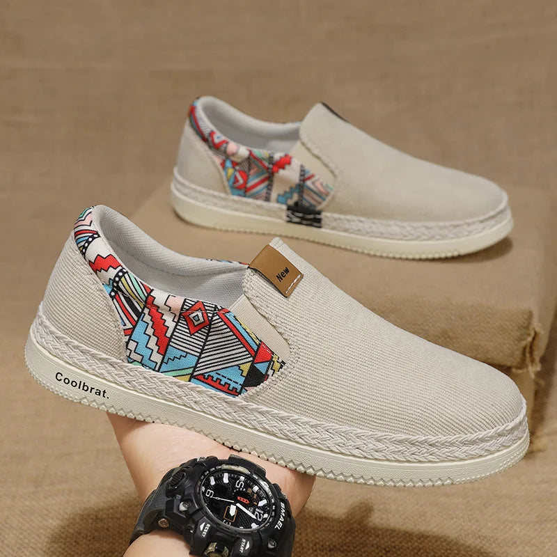 Flat Canvas Shoes for Men – Summer Casual Loafers & Sneakers