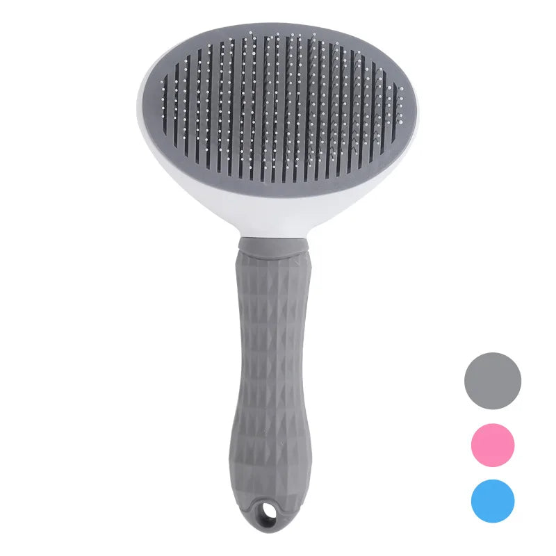 Pente Auto-Limpante para Pelos de Pets – Grooming Fácil e Sem Bagunça