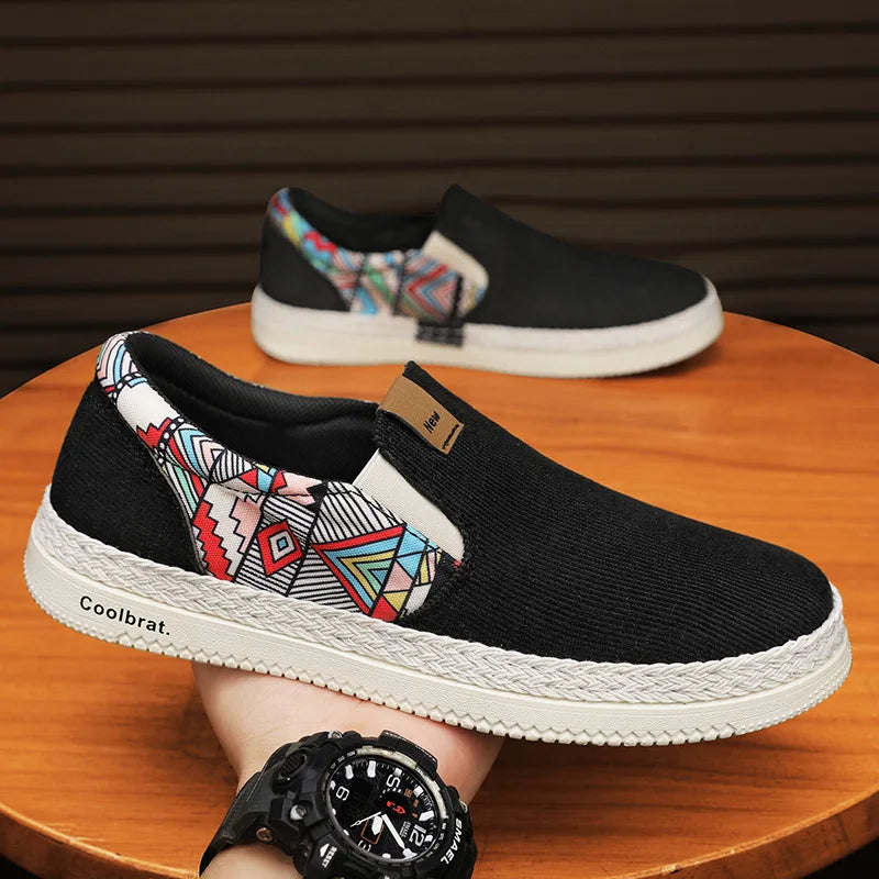 Flat Canvas Shoes for Men – Summer Casual Loafers & Sneakers