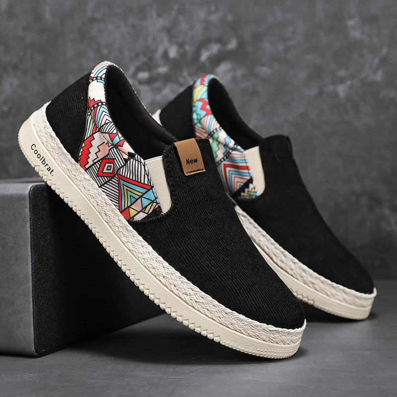 Flat Canvas Shoes for Men – Summer Casual Loafers & Sneakers