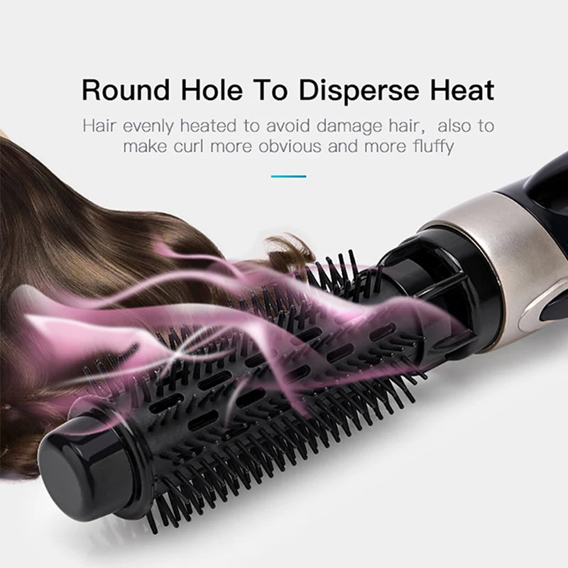 HairGlow Pro Brush – Secador e Modelador 4-in-1 Profissional