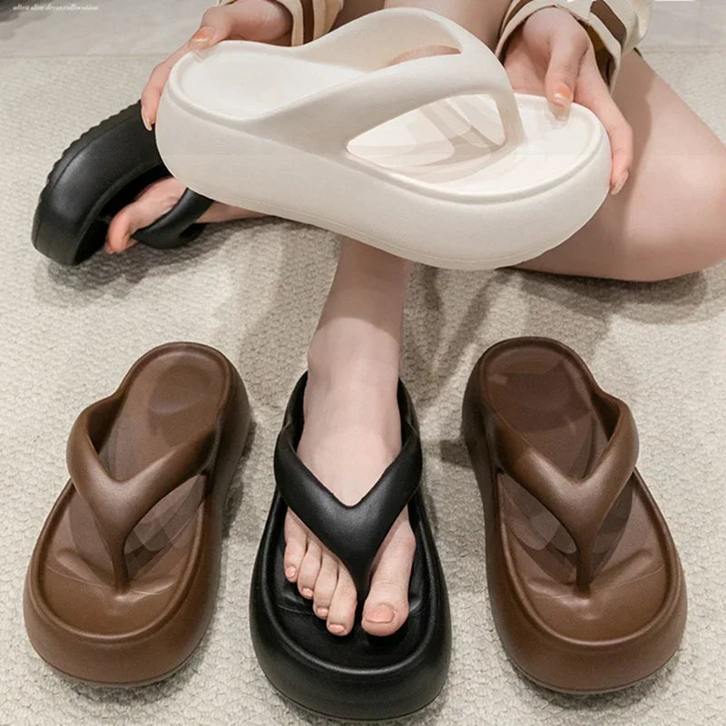Chinelo Plataforma EVA Feminino – Conforto e Estilo para o Verão