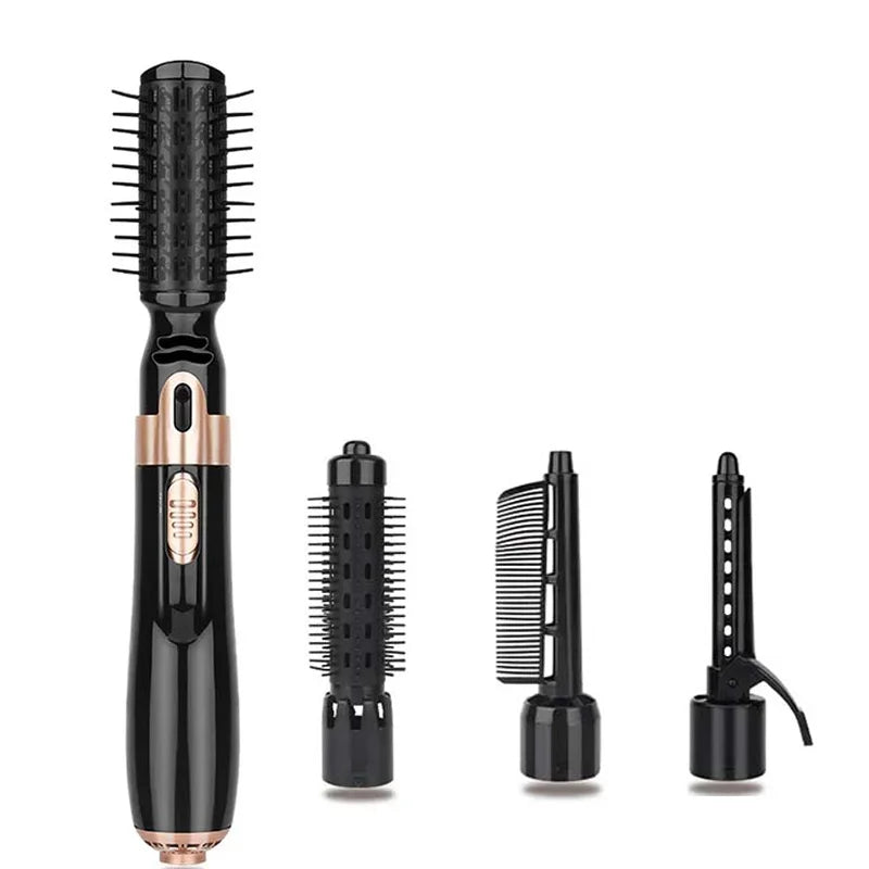 HairGlow Pro Brush – Secador e Modelador 4-in-1 Profissional