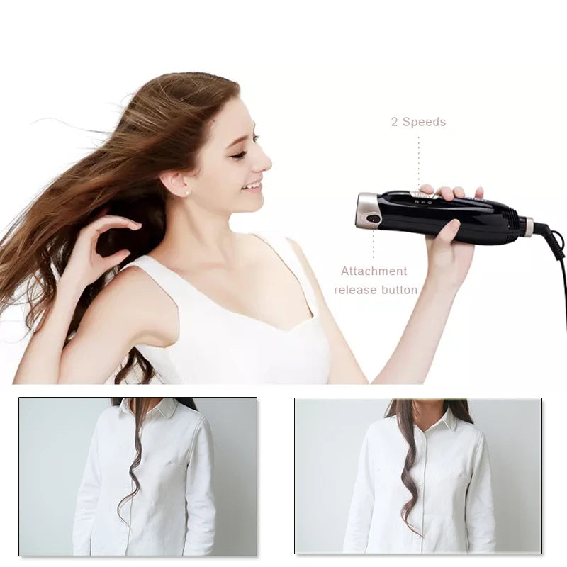 HairGlow Pro Brush – Secador e Modelador 4-in-1 Profissional